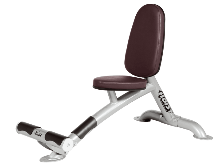 Utility BRG platinum bench with upright back pad and seat for versatile strength training exercises