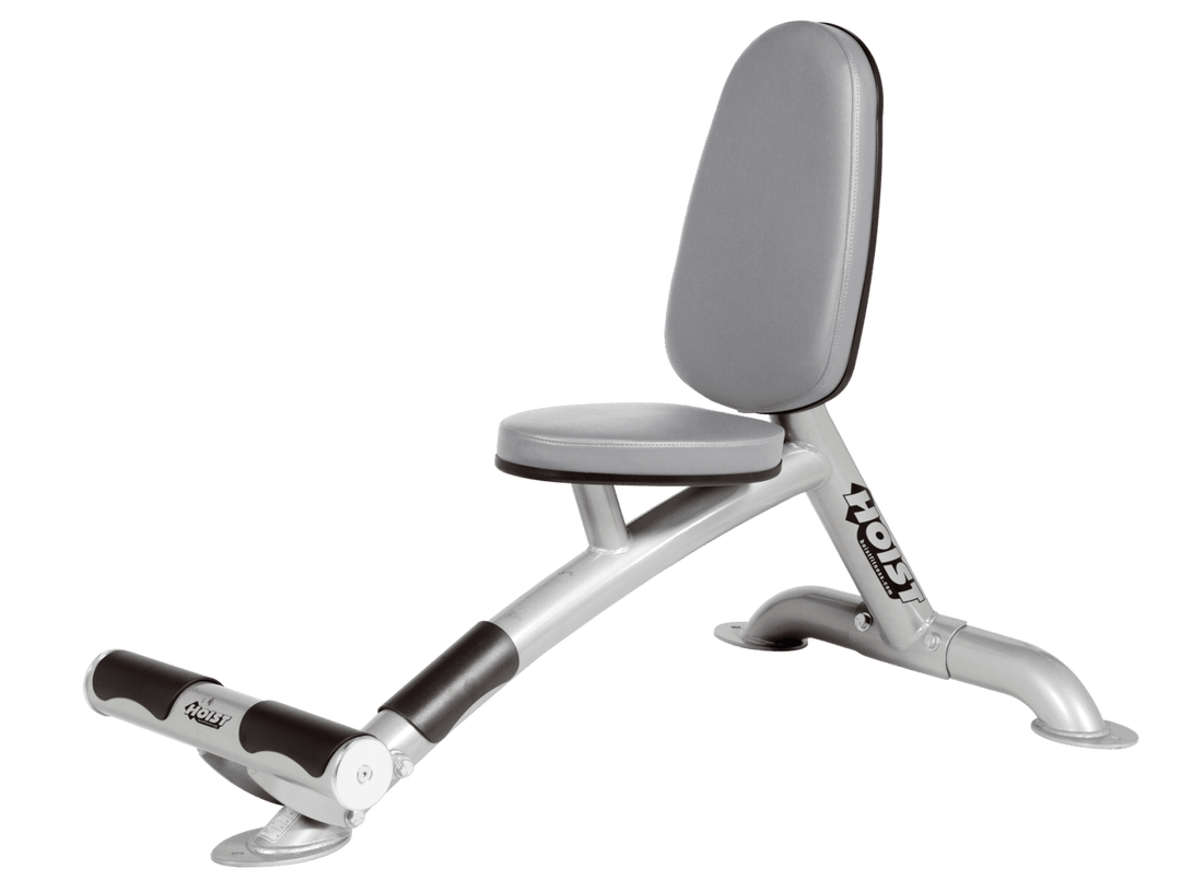 Utility DVG platinum bench with upright back pad and seat for versatile strength training exercises