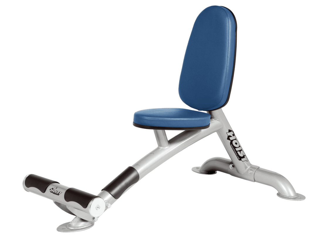 Utility SKY platinum bench with upright back pad and seat for versatile strength training exercises