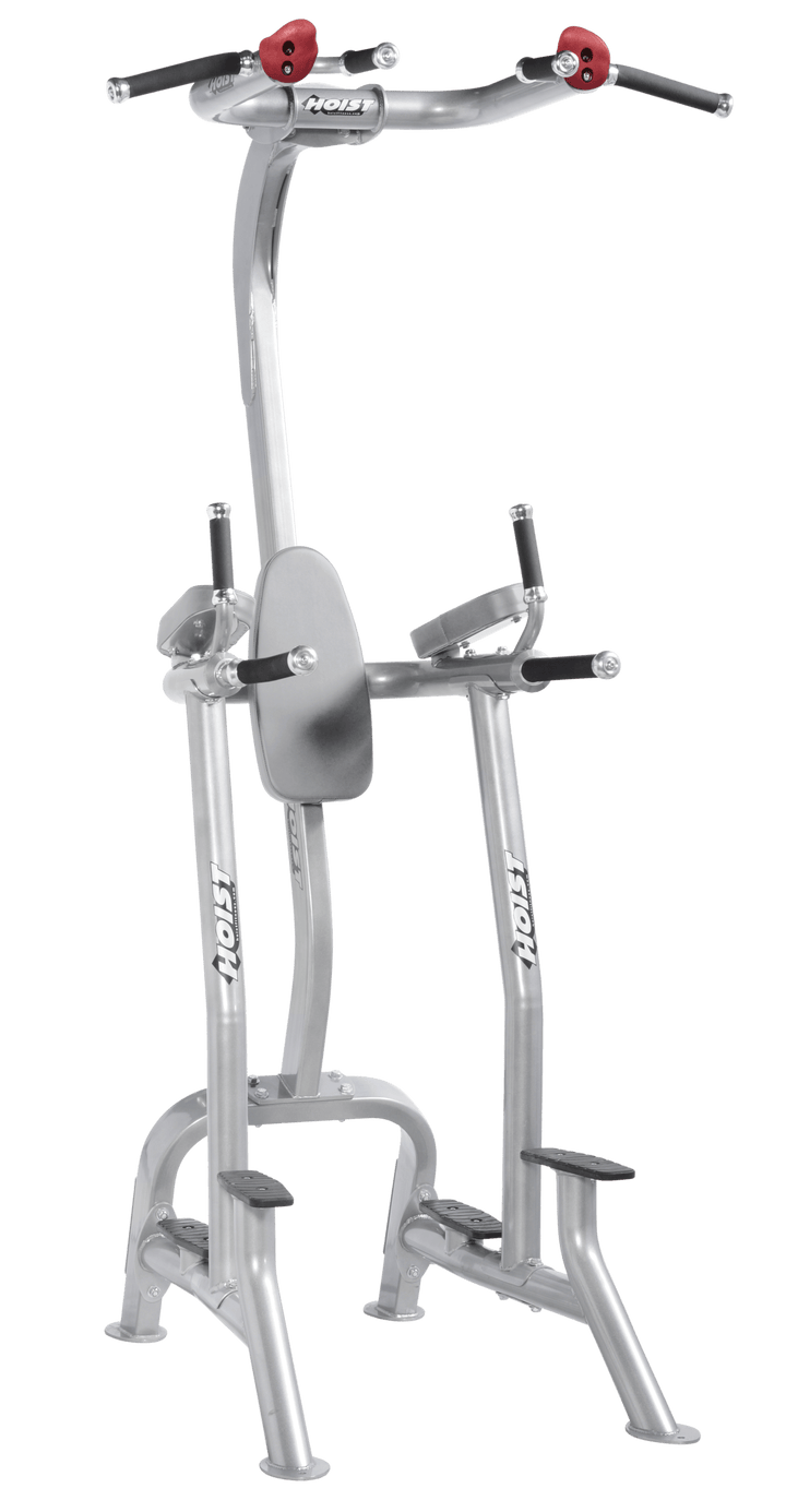 Fitness tree DVG storage unit with multiple pegs for organizing weight plates and accessories.