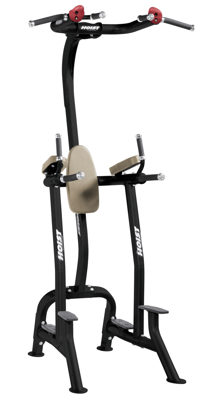 Fitness tree SUE storage unit with multiple pegs for organizing weight plates and accessories.