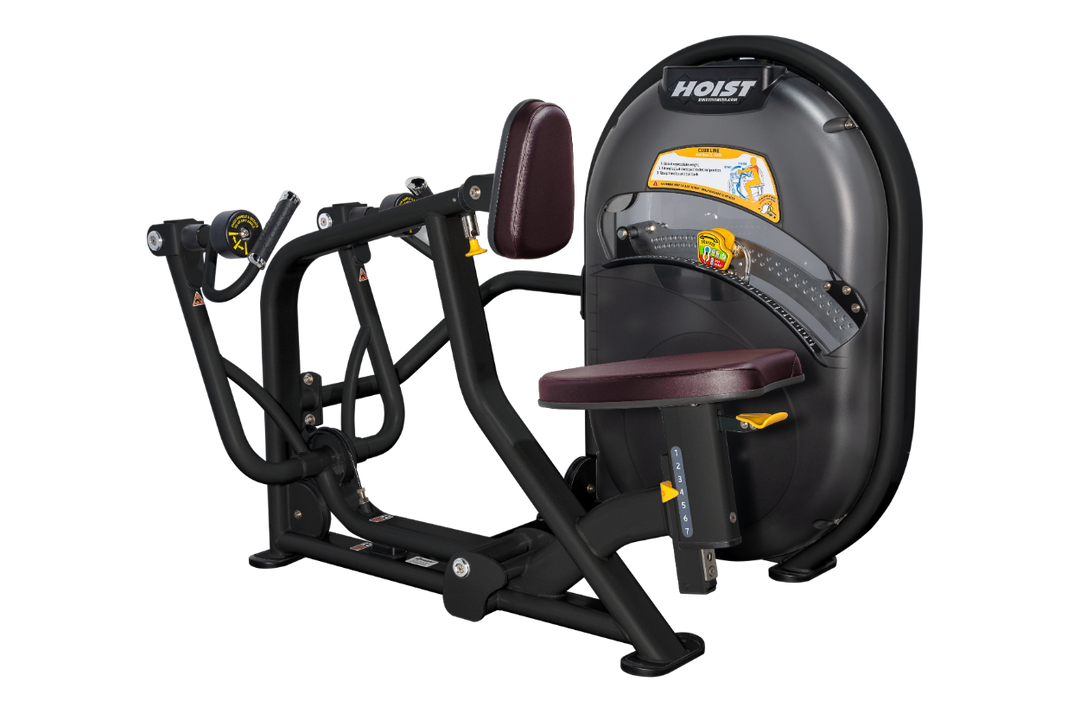 BRG Overhead diagram of mid row machine showing 56.5 inch length and 48.75 inch width