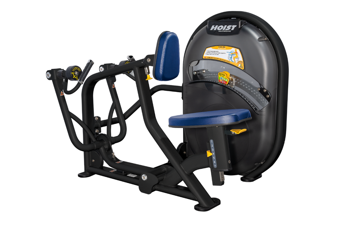 RYL Overhead diagram of mid row machine showing 56.5 inch length and 48.75 inch width