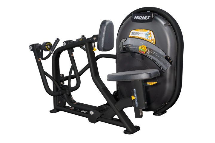 SLG Overhead diagram of mid row machine showing 56.5 inch length and 48.75 inch width