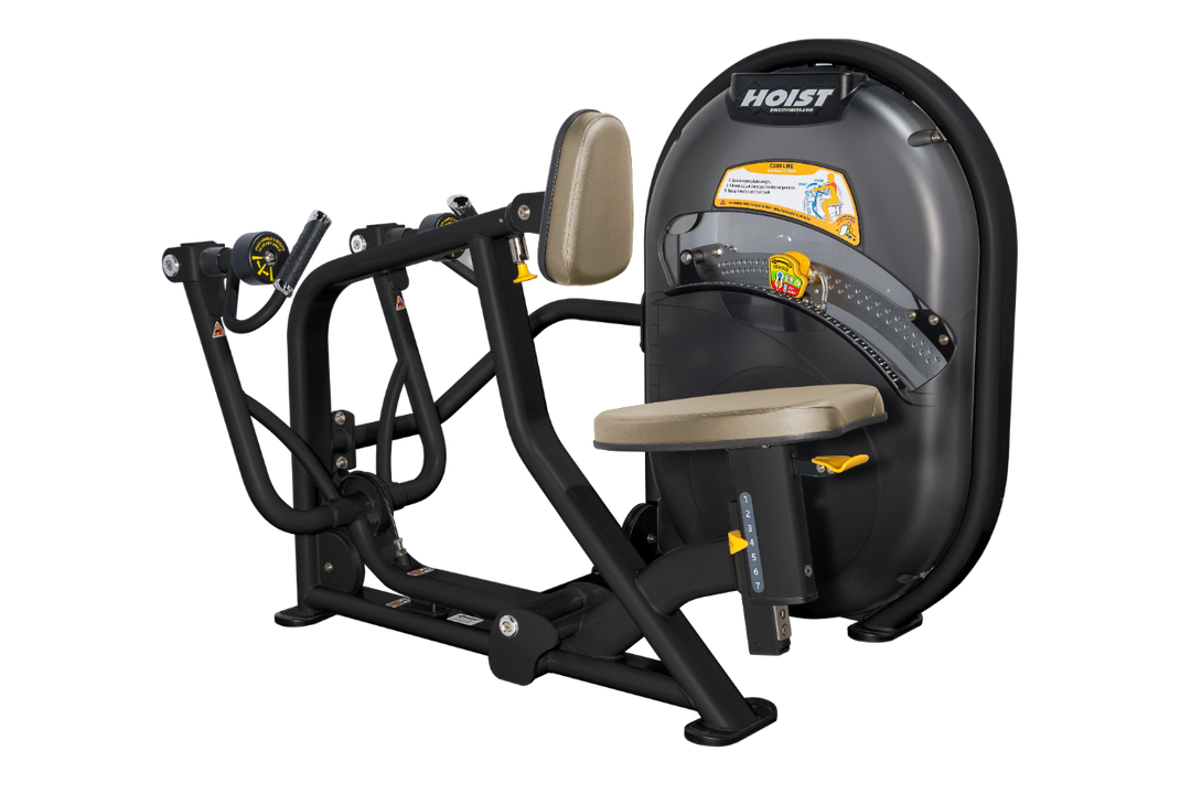 SUE Overhead diagram of mid row machine showing 56.5 inch length and 48.75 inch width