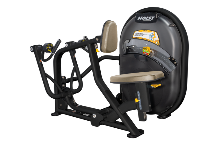 SUE Overhead diagram of mid row machine showing 56.5 inch length and 48.75 inch width