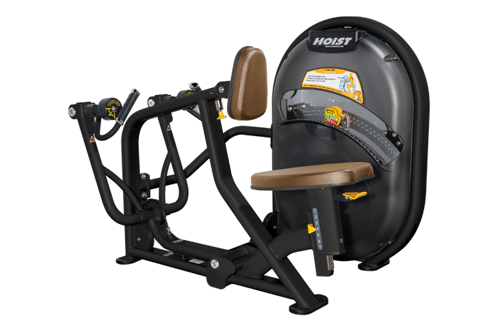 WHT Overhead diagram of mid row machine showing 56.5 inch length and 48.75 inch width