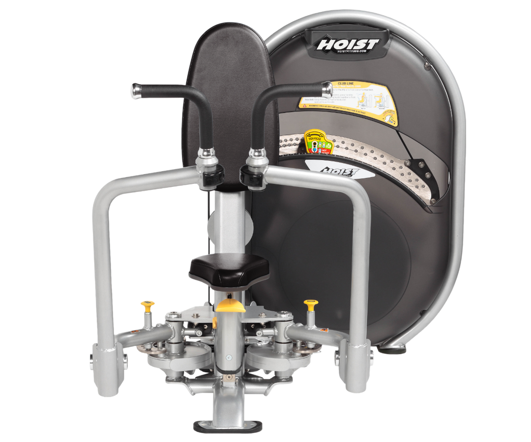 Platinum Dual-function pec fly and rear delt machine with adjustable arms and seated position for chest and shoulder training