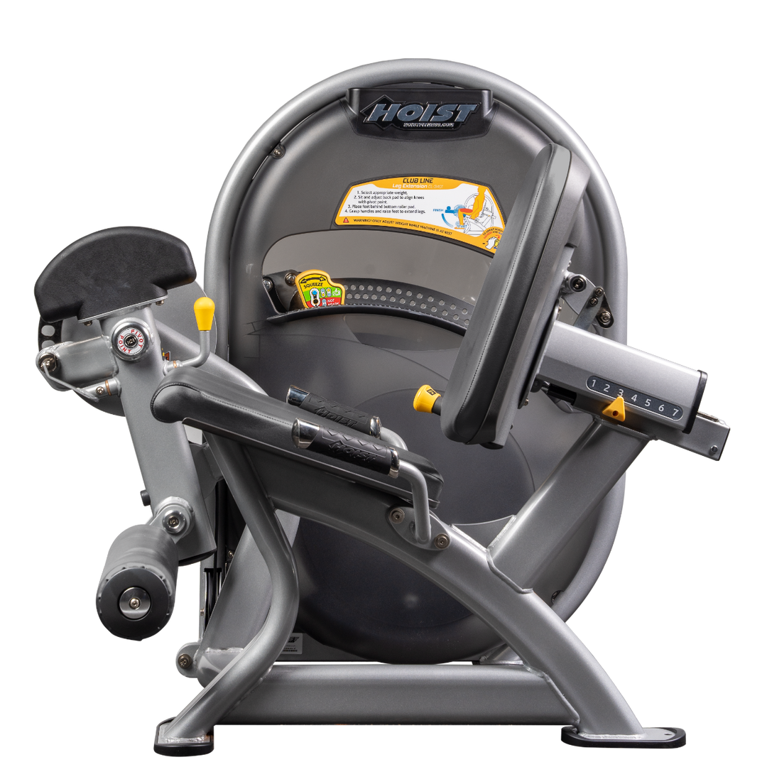 Platinum SLG Seated leg extension machine with padded ankle rollers and adjustable seat for quadriceps training