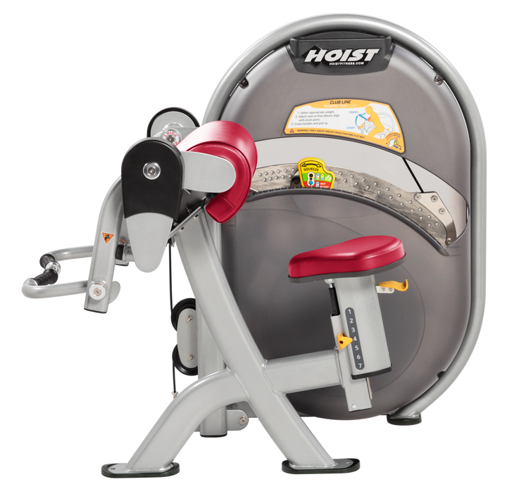 AMB Seated biceps curl machine with arm pad and rotating handles for isolated arm strength training