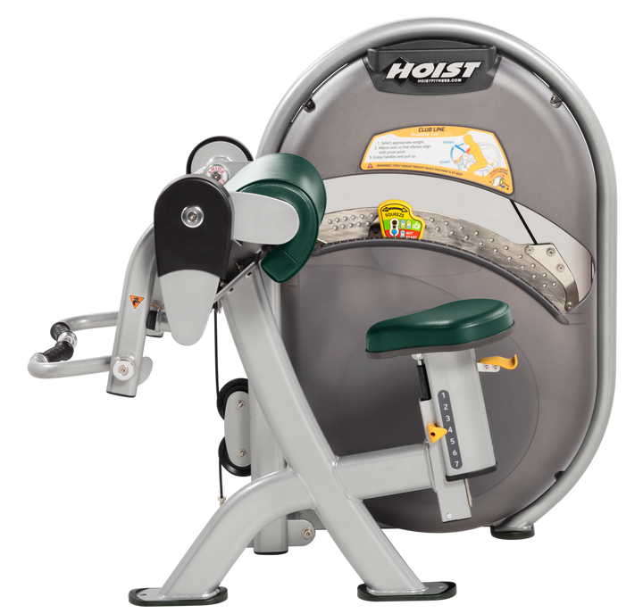 HGR Seated biceps curl machine with arm pad and rotating handles for isolated arm strength training