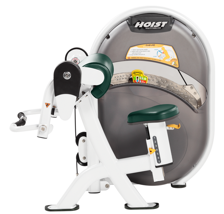 HGR Seated biceps curl machine with arm pad and rotating handles for isolated arm strength training