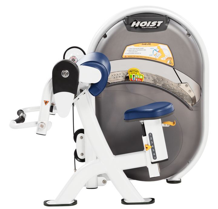 RYL Seated biceps curl machine with arm pad and rotating handles for isolated arm strength training
