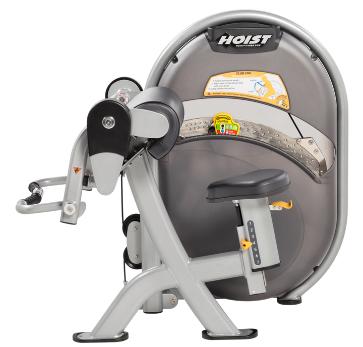 SLG Seated biceps curl machine with arm pad and rotating handles for isolated arm strength training
