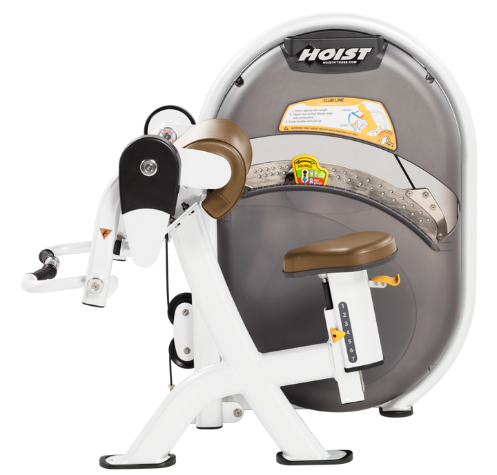 WHT Seated biceps curl machine with arm pad and rotating handles for isolated arm strength training