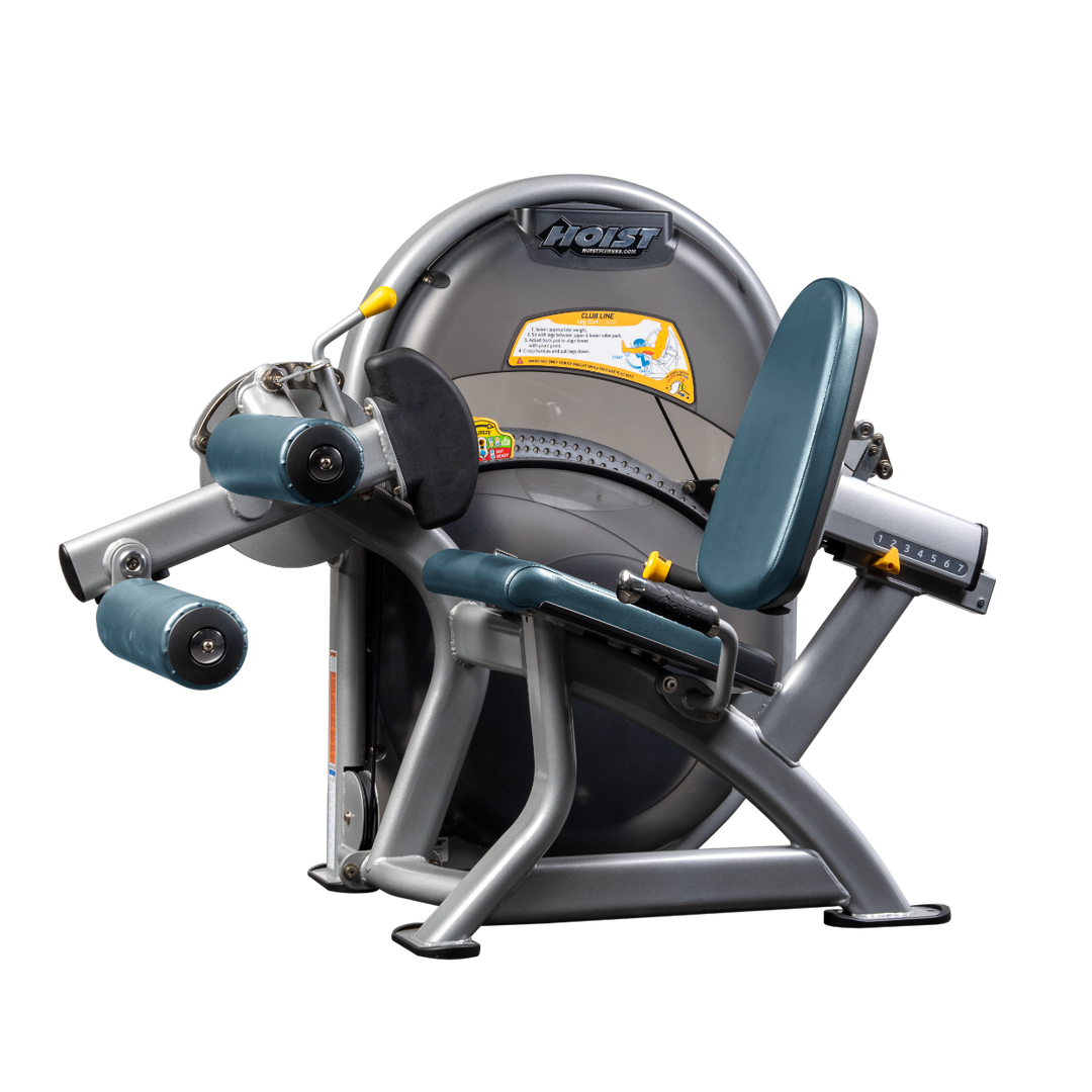Platinum Seated leg curl machine with padded rollers and adjustable back support for hamstring training