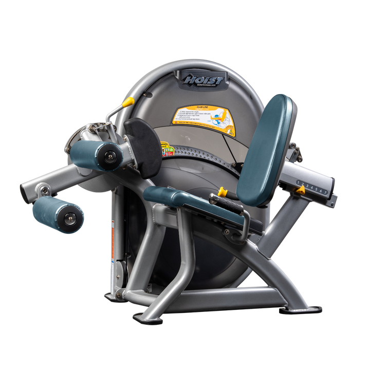 Platinum Seated leg curl machine with padded rollers and adjustable back support for hamstring training