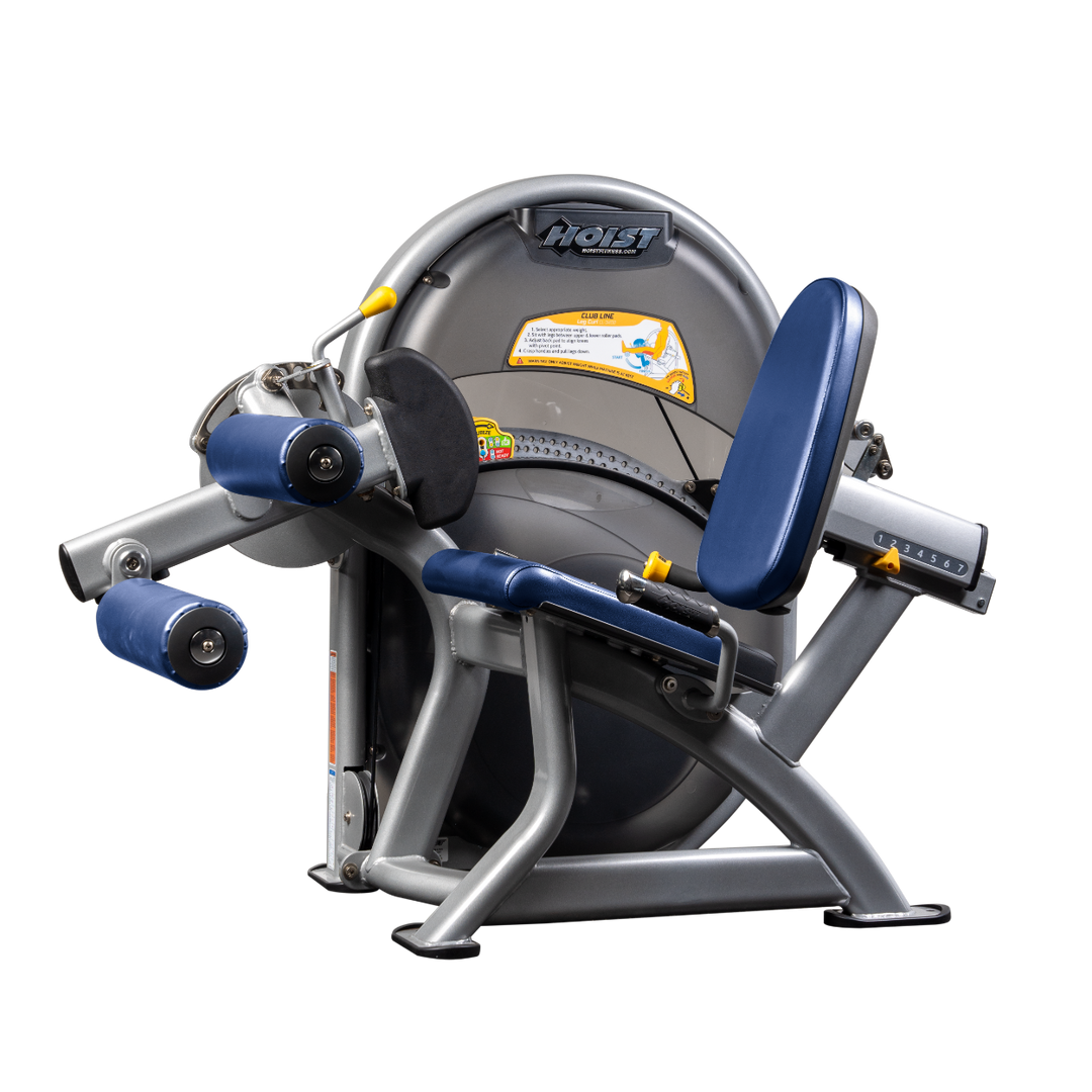 Platinum Seated leg curl machine with padded rollers and adjustable back support for hamstring training