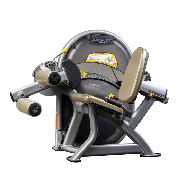 Platinum Seated leg curl machine with padded rollers and adjustable back support for hamstring training