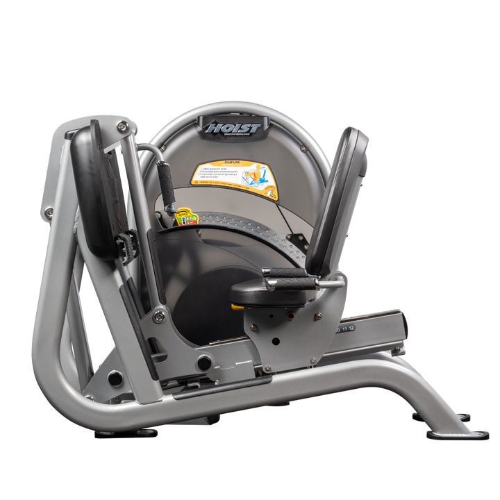 Platinum Seated leg press machine with angled foot platform and back support for lower body strength training