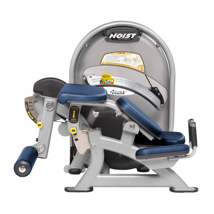 Platinum Dual-function standing and prone leg curl machine with adjustable pads for targeted hamstring training