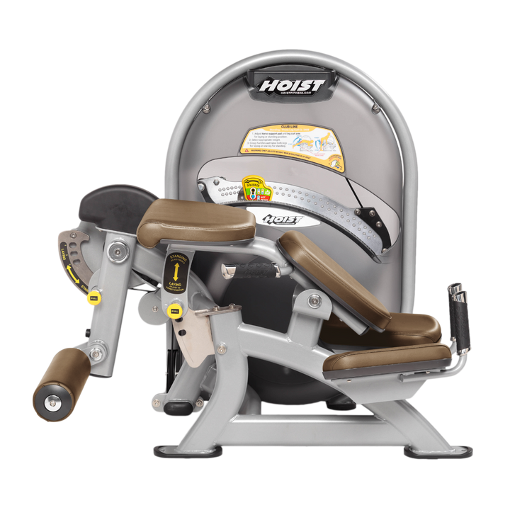 Platinum Dual-function standing and prone leg curl machine with adjustable pads for targeted hamstring training