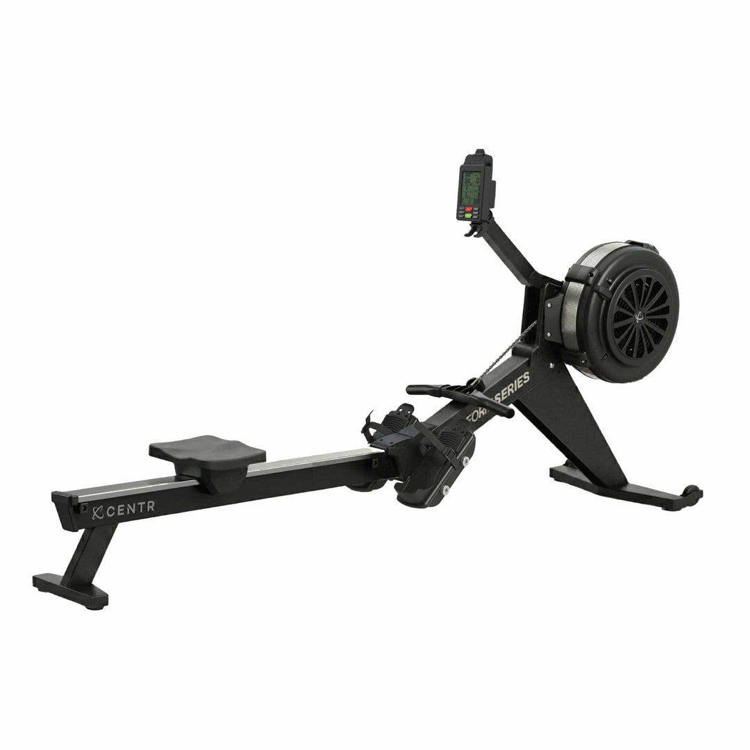 Centr Perform Series air resistance rowing machine with LCD performance monitor.