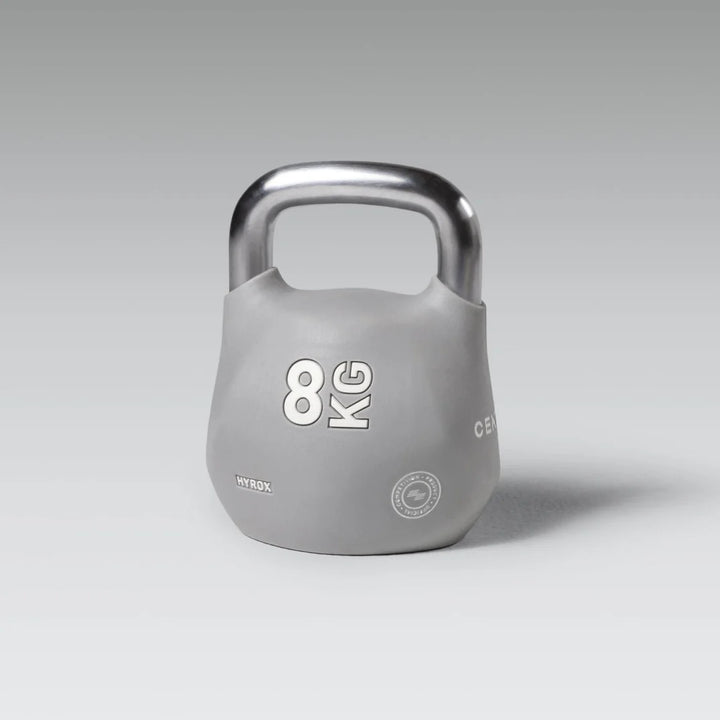 Centr x HYROX Competition Octo Kettlebell in the 8 kg weight with chrome-plated handle.