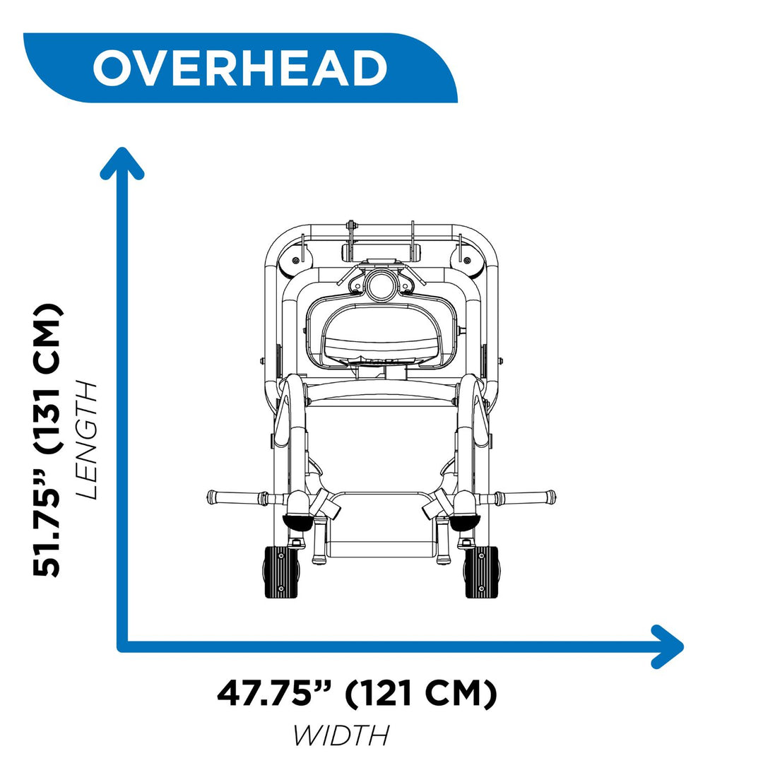 diagram showing chin dip assist machine dimensions including height and width for gym planning