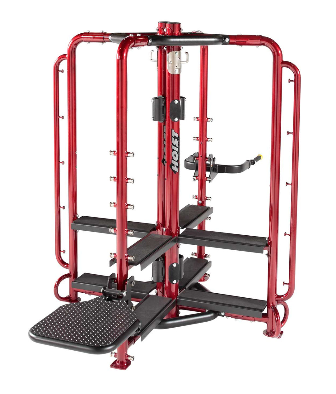 compact multi-station functional training cage with open workout access and commercial-grade frame construction