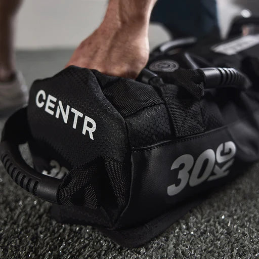 Close-up of the Cordura® nylon shell and reinforced stitching on the competition sandbag.