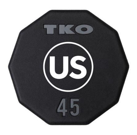 TKO 55 lb Custom Ten-Sided Urethane Dumbbells