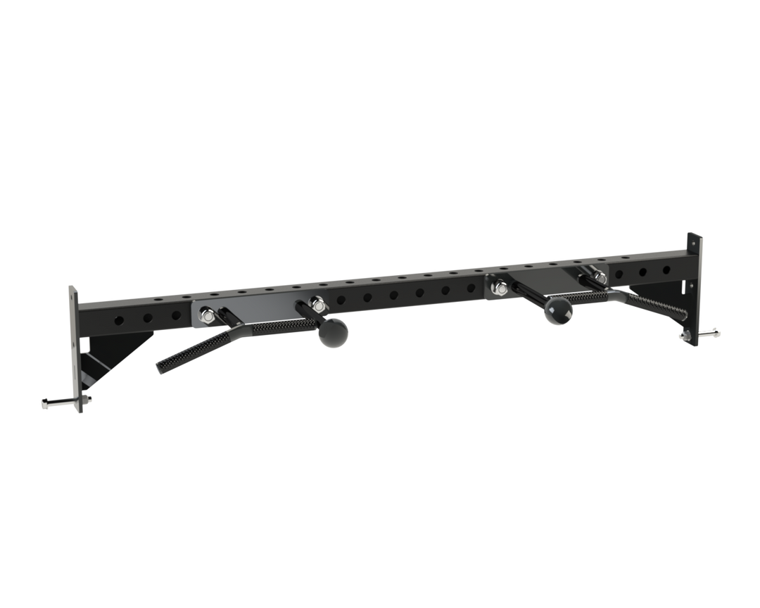 Defiant Strength cage connector crossmember for connecting compatible power racks.