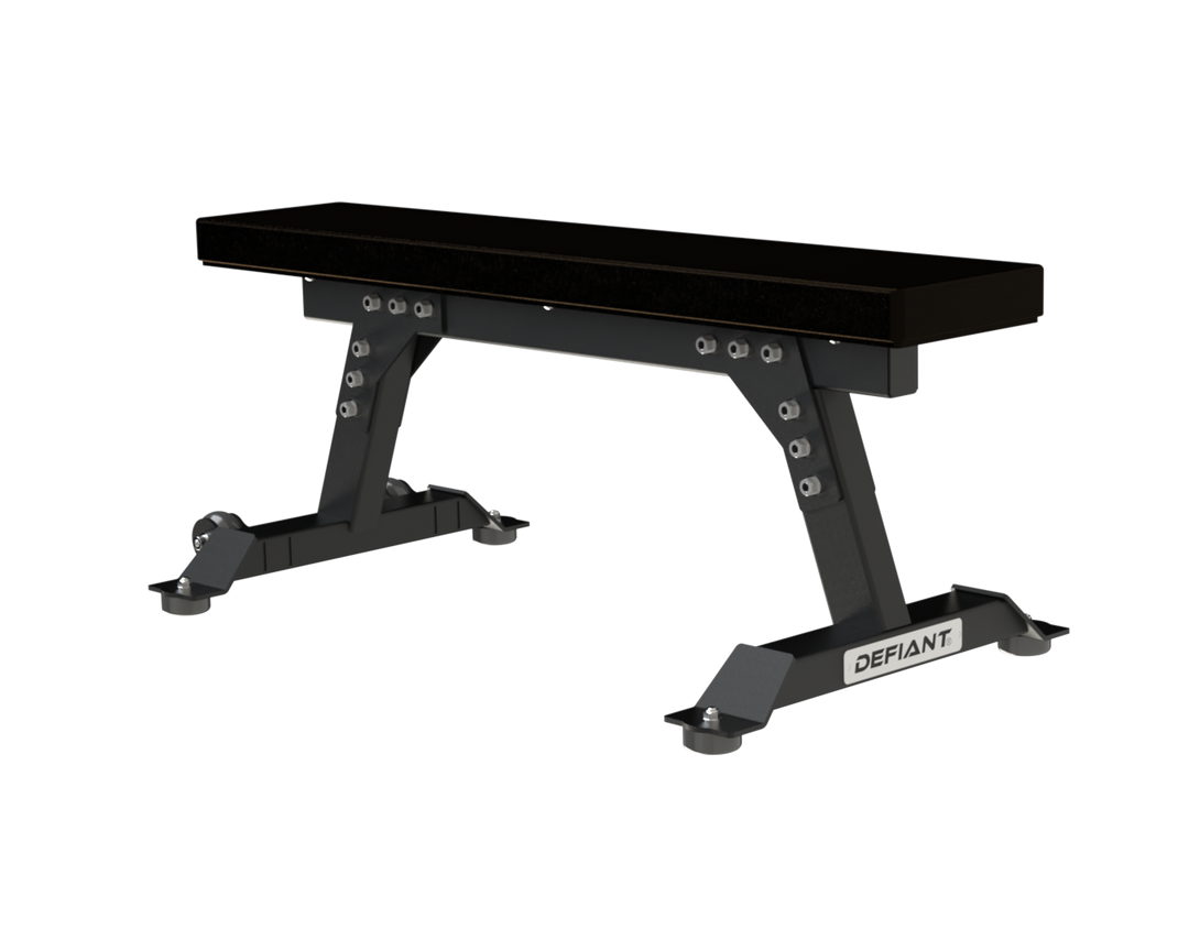 Defiant Strength flat utility weight bench for commercial strength training