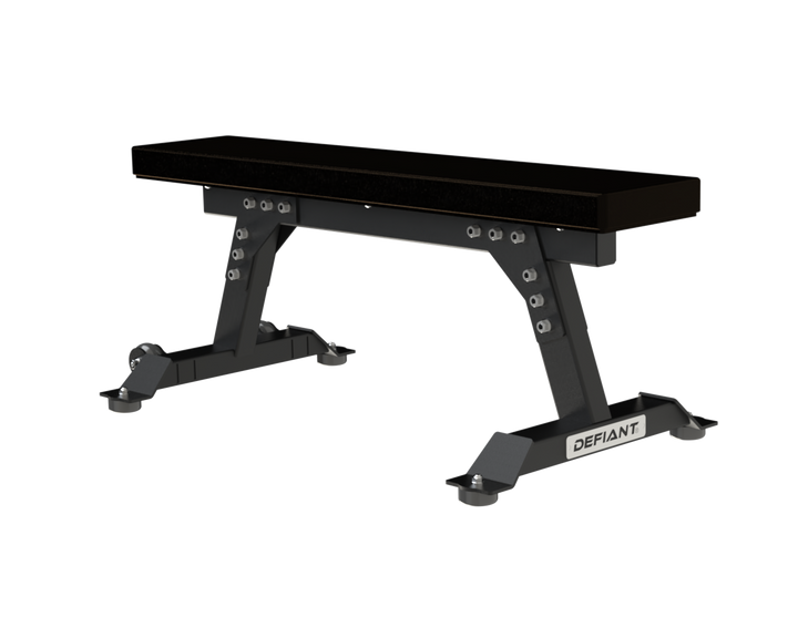 Defiant Strength flat utility weight bench for commercial strength training