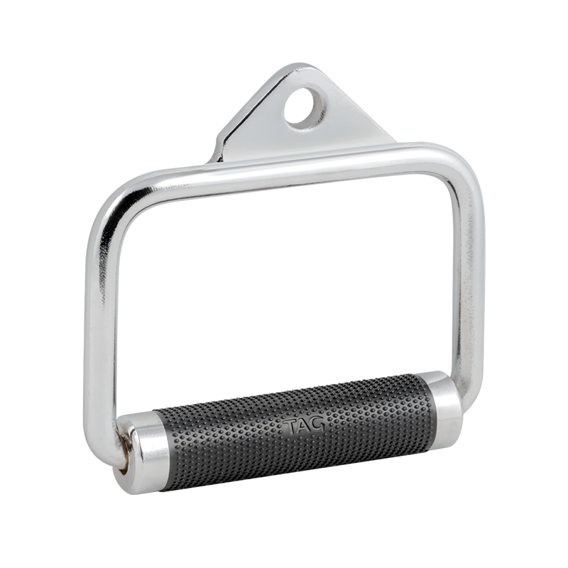 Deluxe single cable handle with black urethane grip and attachment point