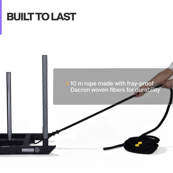 Centr x HYROX Youngstars power rope designed for repeated sled pull training.
