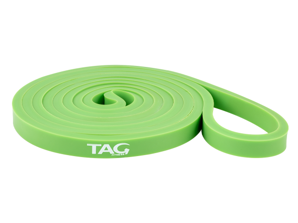 Green extra light strength band for resistance and strength training exercises