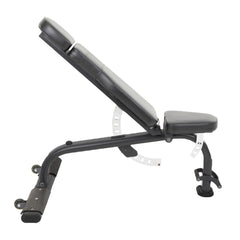 TKO FID bench adjusted to incline position for strength training