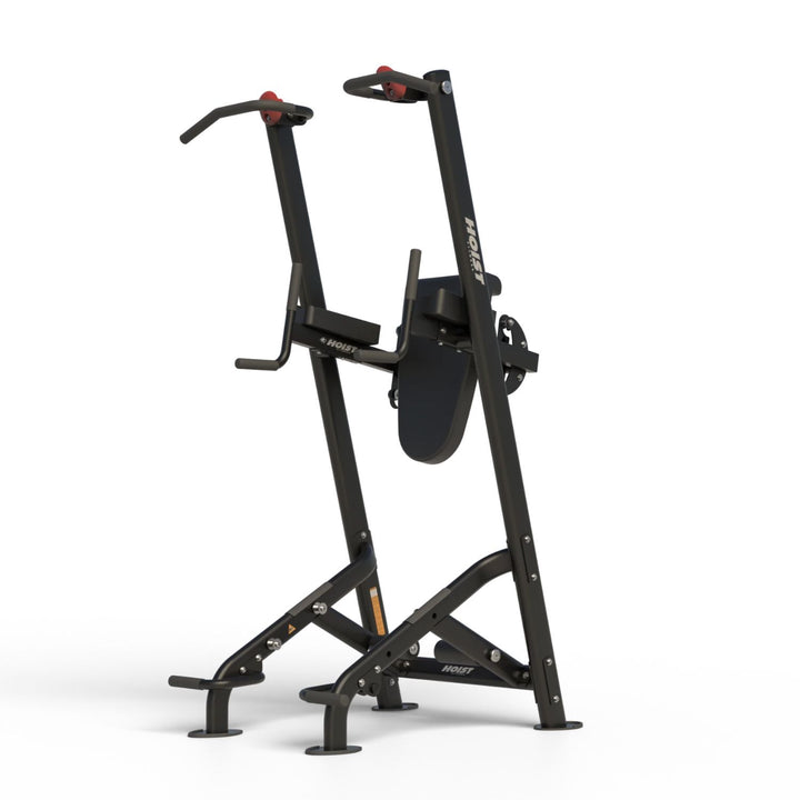 Fitness tree angled side view showing multi function workout station for bodyweight strength training