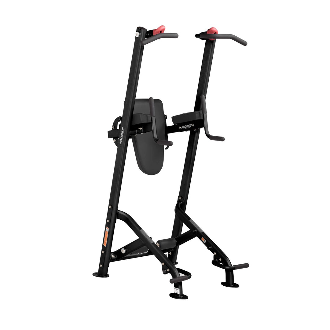 Fitness tree vertical training station with pull up bars, dip handles, and compact strength training design