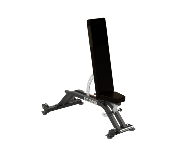 Defiant Strength adjustable weight bench with upright backrest