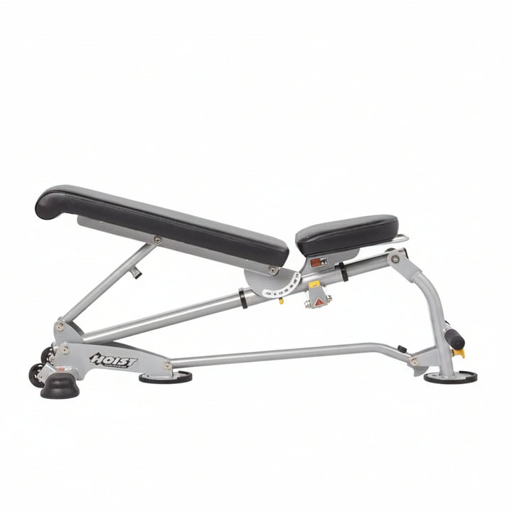 7 position folding FID bench flat position for stable full body strength training workouts at home
