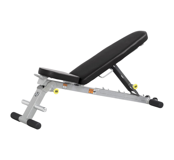 Folding multi bench mid incline angle for versatile strength training targeting chest and shoulders