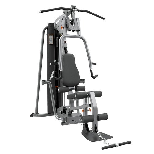 Home gym system multi station strength machine for full body workouts in home fitness space