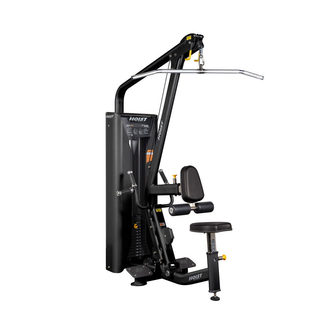 HOIST lat pulldown and mid row machine for back and upper body strength training in gym