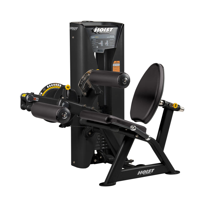 HOIST leg extension and leg curl machine for quadriceps and hamstring strength training