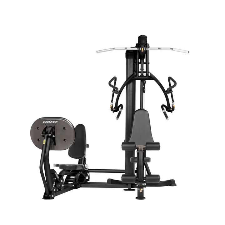 HOIST Mi1 home gym with leg press attachment for lower body strength and conditioning exercises