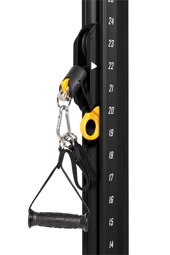 HOIST Mi6 functional trainer cable attachment close up for secure grip and versatile strength training exercises