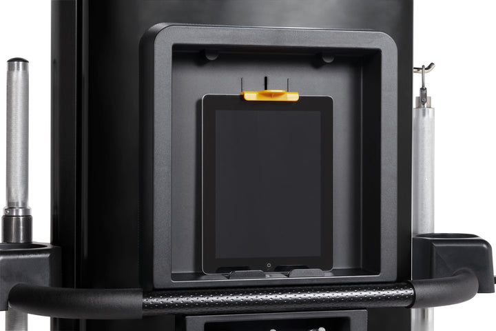 HOIST Mi6 functional trainer integrated touchscreen display for guided workouts and performance tracking